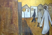 Piazza- sett.-ott. 1968 - olio su multistrato-80X60