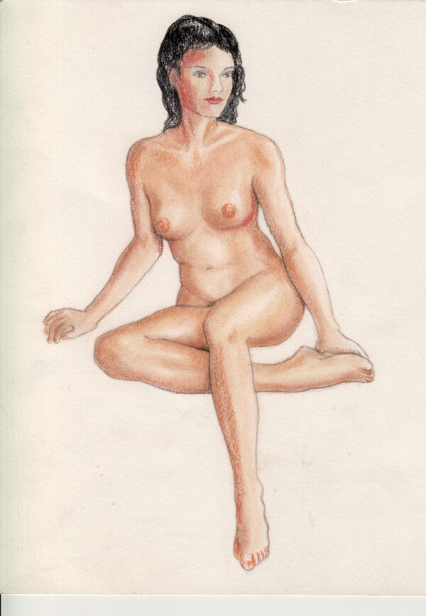 Bozzetto: donna seduta